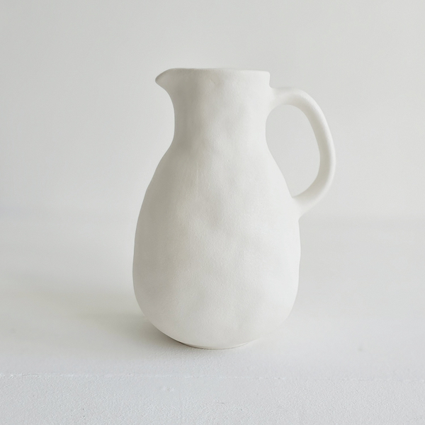 Wabi Sabi Jug Vase - White